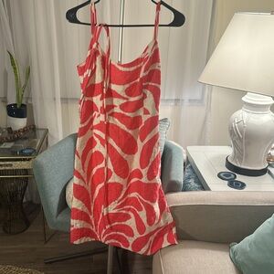 Milly New York Summer Pink/White Printed Dress Sz: 8